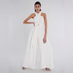 NWT BCBGMAXAZRIA Garth Halter Jumpsuit